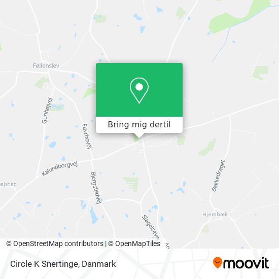 Circle K Snertinge kort