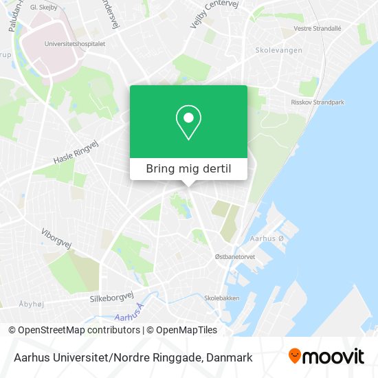 Aarhus Universitet / Nordre Ringgade kort
