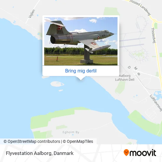 Flyvestation Aalborg kort