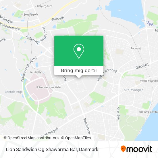 Lion Sandwich Og Shawarma Bar kort