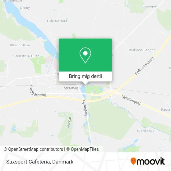 Saxsport Cafeteria kort