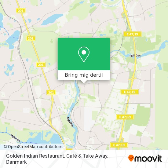 Golden Indian Restaurant, Café & Take Away kort