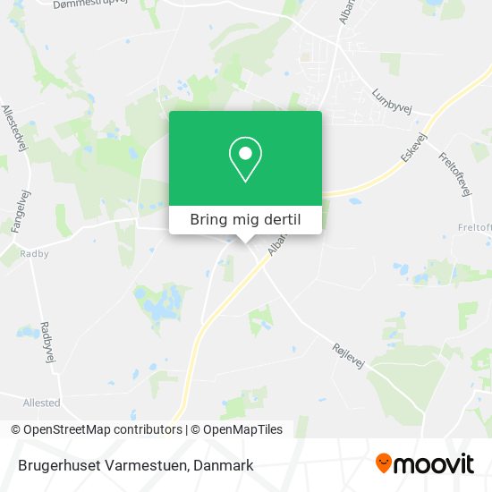 Brugerhuset Varmestuen kort