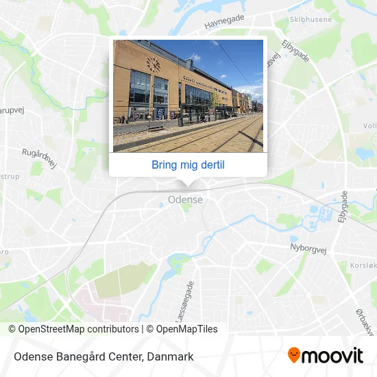 Odense Banegård Center kort