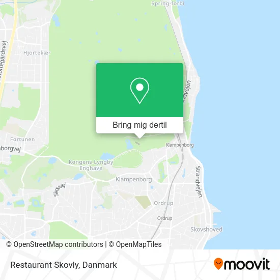 Restaurant Skovly kort