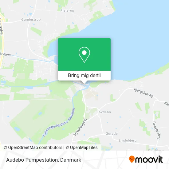 Audebo Pumpestation kort