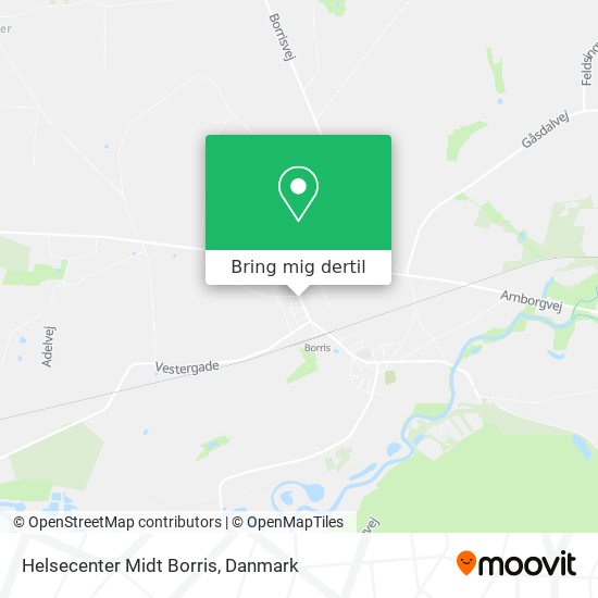 Helsecenter Midt Borris kort