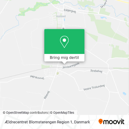 Ældrecentret Blomsterengen Region 1 kort