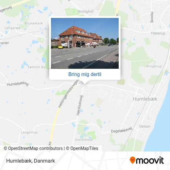 Humlebæk kort