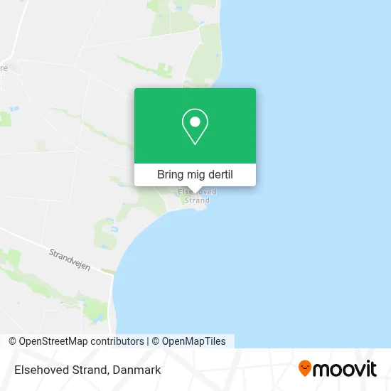 Elsehoved Strand kort