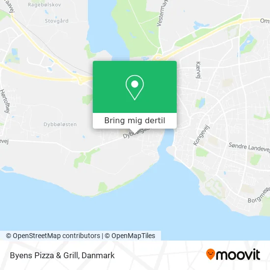 Byens Pizza & Grill kort