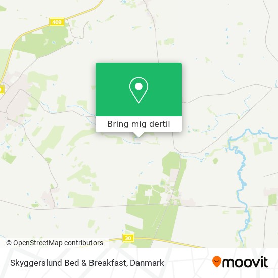 Skyggerslund Bed & Breakfast kort