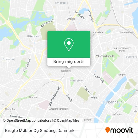 Vej til Brugte Møbler Og Småting i København med eller Metro?