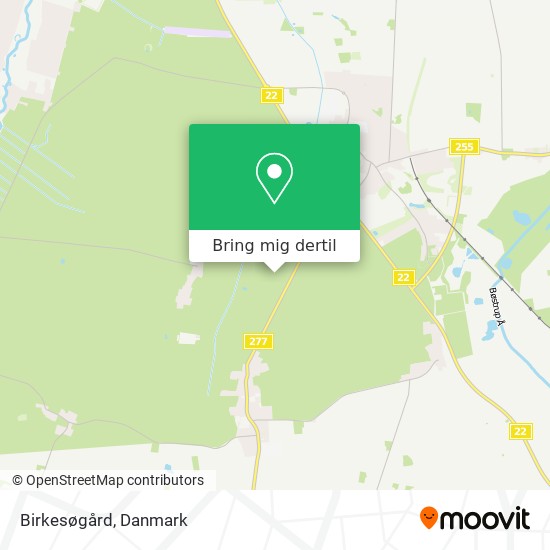 Birkesøgård kort