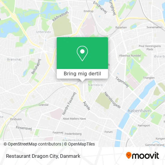 Restaurant Dragon City kort