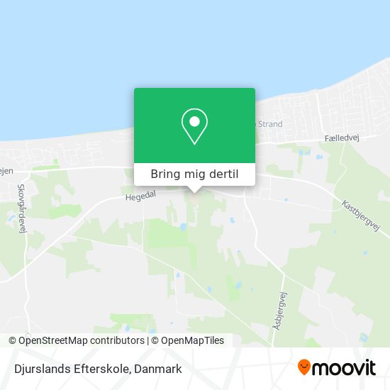 Djurslands Efterskole kort