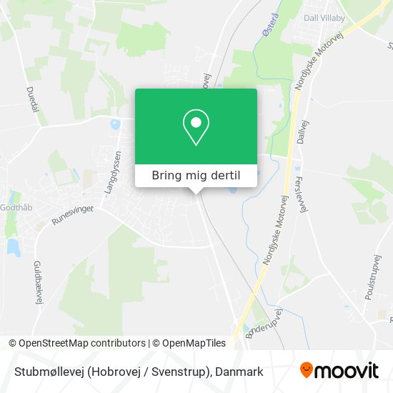 Stubmøllevej (Hobrovej / Svenstrup) kort