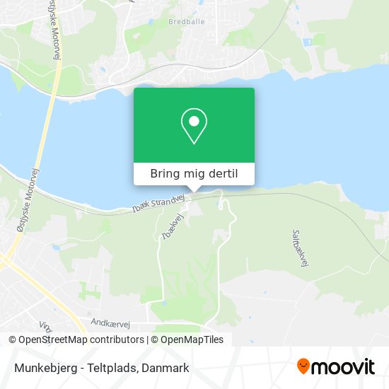 Munkebjerg - Teltplads kort