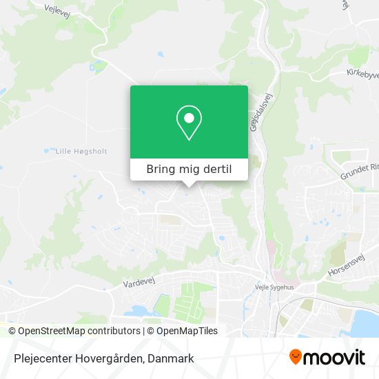 Plejecenter Hovergården kort