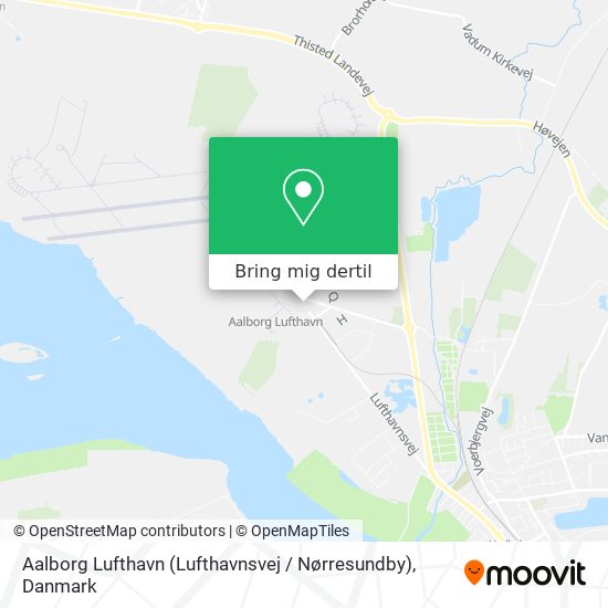 Aalborg Lufthavn (Lufthavnsvej / Nørresundby) kort
