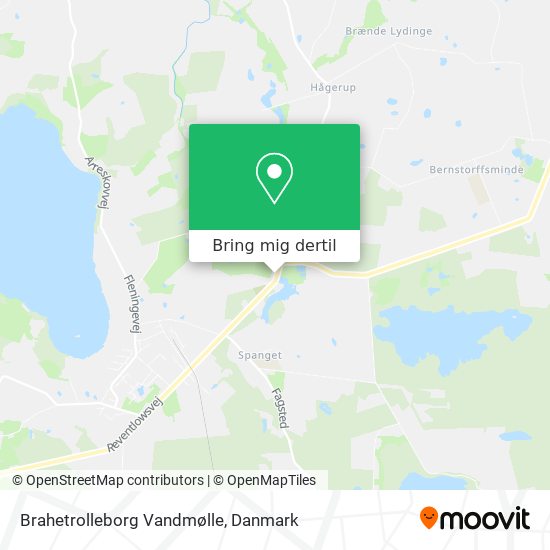 Brahetrolleborg Vandmølle kort