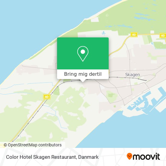 Color Hotel Skagen Restaurant kort