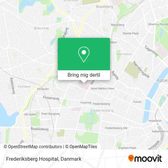 Frederiksberg Hospital kort