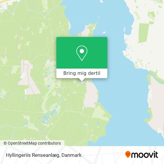 Hyllingeriis Renseanlæg kort