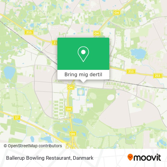 Ballerup Bowling Restaurant kort