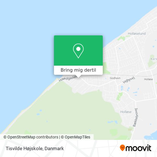 Tisvilde Højskole kort
