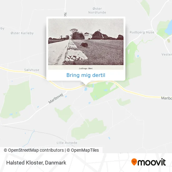 Halsted Kloster kort