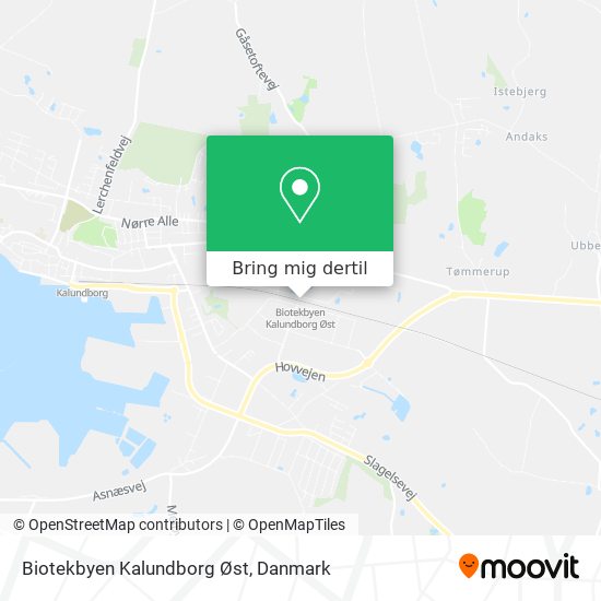 Biotekbyen Kalundborg Øst kort