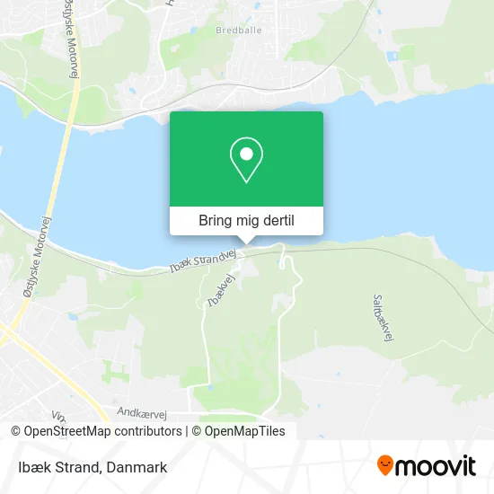Ibæk Strand kort