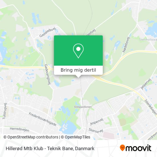 Hillerød Mtb Klub - Teknik Bane kort