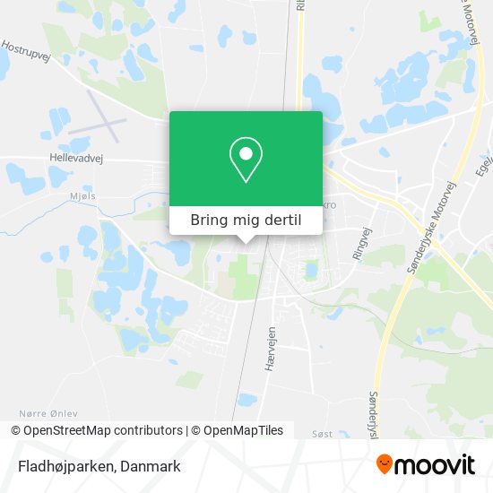 Fladhøjparken kort
