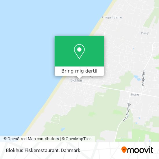 Blokhus Fiskerestaurant kort