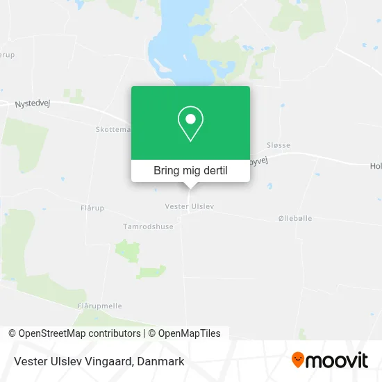 Vester Ulslev Vingaard kort