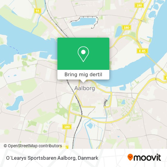O´Learys Sportsbaren Aalborg kort