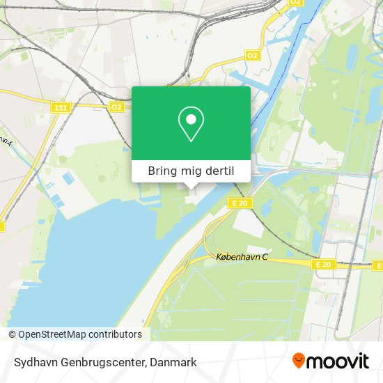 Sydhavn Genbrugscenter kort
