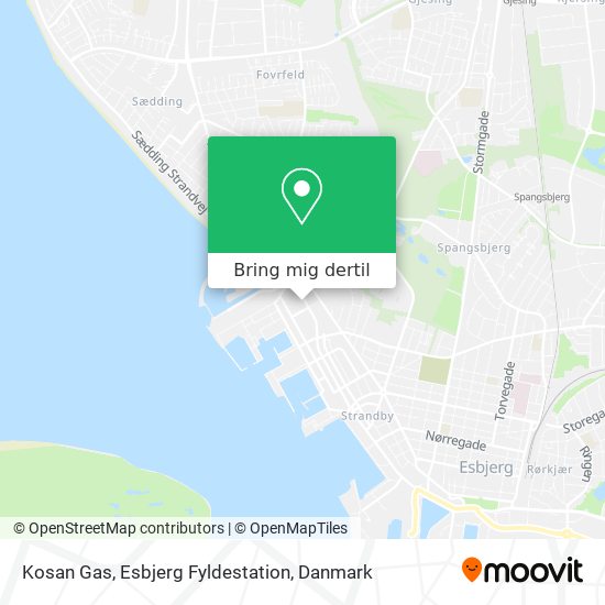 Kosan Gas, Esbjerg Fyldestation kort