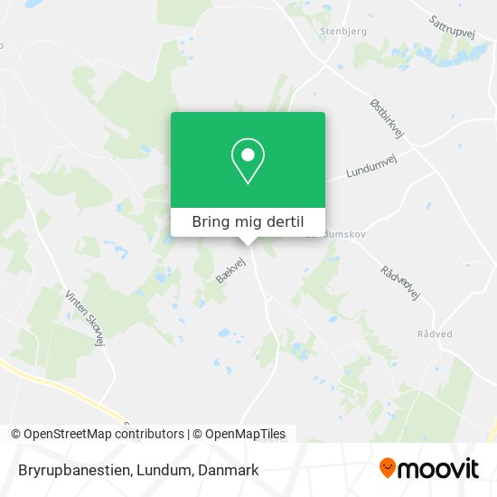 Bryrupbanestien, Lundum kort