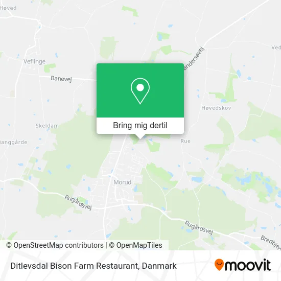 Ditlevsdal Bison Farm Restaurant kort