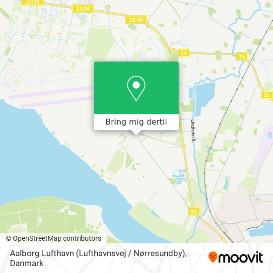 Aalborg Lufthavn (Lufthavnsvej / Nørresundby) kort