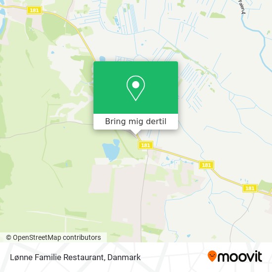 Lønne Familie Restaurant kort