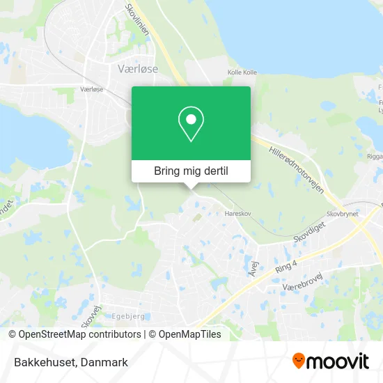 Bakkehuset kort