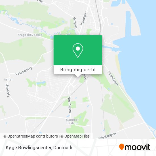 Køge Bowlingscenter kort