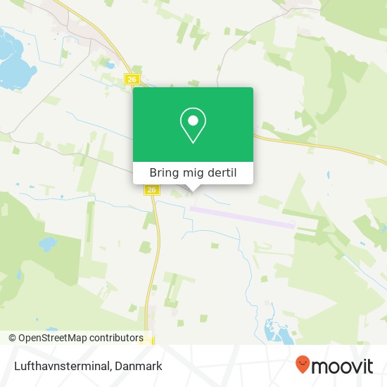 Lufthavnsterminal kort