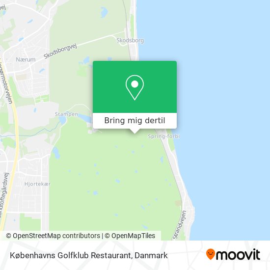 Københavns Golfklub Restaurant kort