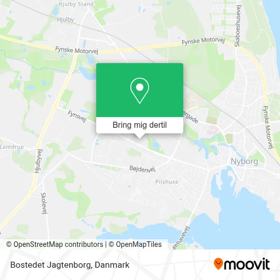 Bostedet Jagtenborg kort