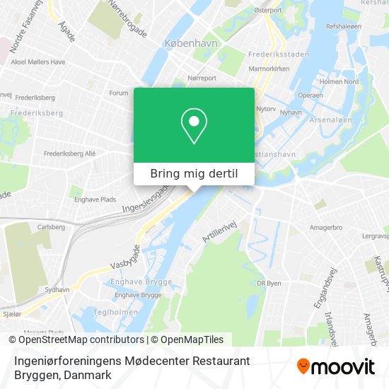 Ingeniørforeningens Mødecenter Restaurant Bryggen kort